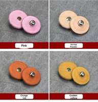 Boutons-pression métalliques recouverts de tissu coloré en gros, à coudre, pour manteau, veste, fermeture invisible