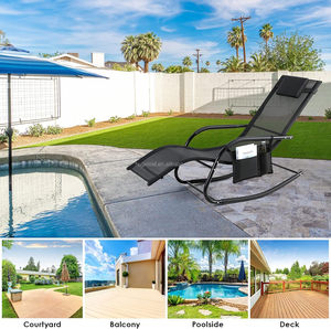 Silla de Malla Ergonómica <span class=keywords><strong>Plegable</strong></span> y Portátil, Resistente a los Rayos UV, Relajante, Transpirable, de Gravedad Cero, con Reposabrazos Envolventes - Product Image 5