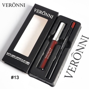 Kit de <span class=keywords><strong>rouge</strong></span> à lèvres liquide <span class=keywords><strong>mat</strong></span> 13 couleurs brillant à lèvres en velours imperméable et <span class=keywords><strong>crayon</strong></span> à lèvres - Product Image 5