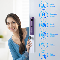 Cerradura Inteligente con Reconocimiento Facial para Hoteles y Apartamentos, Proyecto OEM ODM, WiFi, Huella Dactilar, Tarjeta, Contraseña, Cerrojo, Proveedor Mayorista