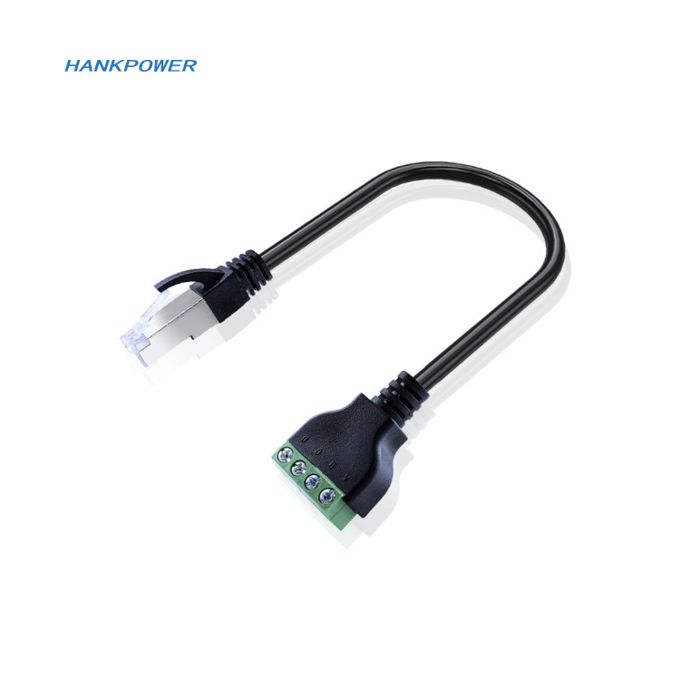 RJ45 to 4 Pin Screw Terminal Adaptor Connector - Ethernet Extender