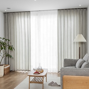 Modern High Quality <strong>Voile</strong> Linen Fabric Woven Simple Sheer Curtain <strong>for</strong> <strong>Windows</strong> <strong>for</strong> Hotels and Hospitals - Product Image 3