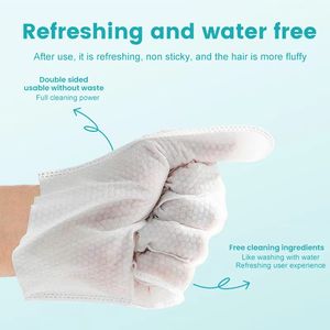 Gants de toilettage jetables personnalisés avec logo, lingettes 1 pièce, épais, blancs, hypoallergéniques, désodorisants, anti-pellicules pour chiens et chats - Product Image 5