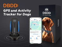 Rastreador GPS para Perros con Silicona, Posicionamiento en Tiempo Real, Alertas de Geocerca con IA, Luz LED, Indicaciones Sonoras, Monitor de Salud, 4G Sim, Resistente al Agua