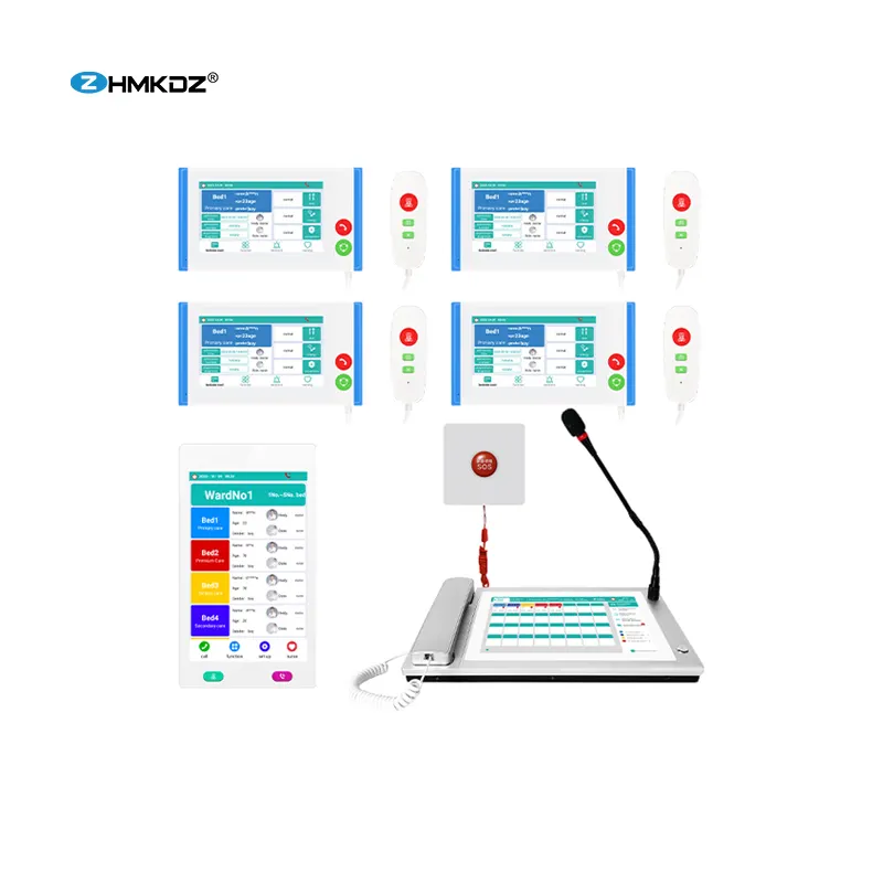 Kablosuz interkom hemşirelik kablolu hastane acil akıllı tıbbi sistem hemşire çağrı