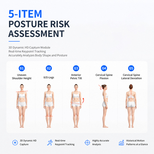 เครื่องวัดสุขภาพอัจฉริยะ Livafit รุ่น 21 พร้อมข้อมูล 5 ด้าน ความเสี่ยงท่าทาง 8 ด้าน การวัดเส้นรอบวง การตรวจสอบการนอนหลับ รายงานข้อมูลหลายอุปกรณ์ ระบบคลาวด์ Livafit - Product Image 5