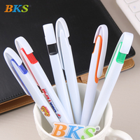 Stylo bille en plastique personnalisé BKS, best-seller, avec logo, encre noire 1,0 mm, couleur personnalisée disponible, encre huileuse