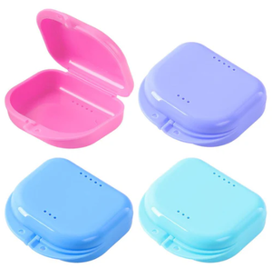 Boîte de rangement pour appareil <span class=keywords><strong>dentaire</strong></span> AIC, protège-dents, protège-dents en plastique/nitrile, boîte de rangement pour prothèses dentaires pour l'hygiène buccale, nettoyage polyvalent - Product Image 3