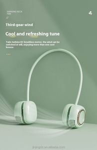 Usb Wearable Cooling Mini Personal Necklace Rechargeable Neckband Bladeless Hanging Potable <b>Neck</b> Fan - Product Image 5