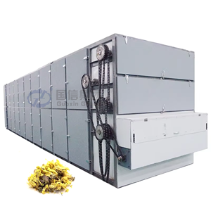 High-capacity industrial continuous flower <b>dryer</b> okra processing okra flower mesh belt drying equipment - Product Image 1