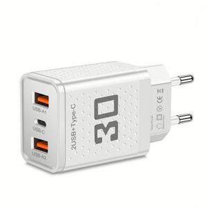 Type C Charger Block Dual <b>USB</b> Charging Port Fast Charger Quick Charge US/EU/UK <b>Plug</b> Charger for Smart Phones - Product Image 1