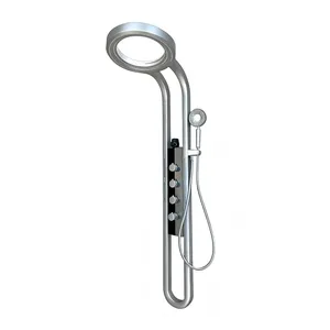 Ensemble <span class=keywords><strong>de</strong></span> <span class=keywords><strong>douche</strong></span> cascade LED multifonctionnel mural avec corps entièrement en cuivre - Product Image 5