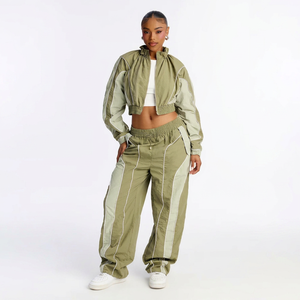 Custom Reflective Waterproof Hooded <b>Windbreaker</b> Tracksuit Set Unisex <b>Black</b> Sportswear Lightweight Running Fitness Activewear OEM - Product Image 1