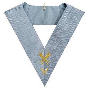 Masonic Regalia Collier d'officier unisexe Secrétaire de rite moderne français pour les adultes à usage religieux - Product Image 1