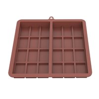 Für Neuprodukte: Extra große rechteckige 24-Zellen-Silikon-Schokoladenform, DIY-Kuchenbackwerkzeug, ofenfest