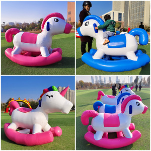 Caballo Inflable para Niños, Juguete para Jugar <span class=keywords><strong>en</strong></span> el Agua al Aire Libre y Juego de Equitación Deportiva, Material de Vinilo/PVC, Capacidad de 100-500 kg - Product Image 6