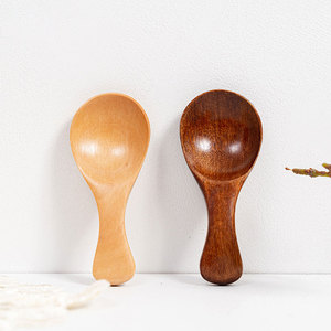 PUSELIFE Cuillères <span class=keywords><strong>en</strong></span> <span class=keywords><strong>bois</strong></span> miniatures pour bébé, très demandées, prix de gros, gravure laser du logo acceptée, pour pots et boîtes de conservation - Product Image 3