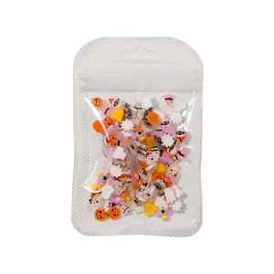 Mini breloques pour ongles en résine transparente pour Halloween, 20 pièces, ornements fantaisie citrouille, chapeau de sorcière, fantôme pour ongles en acrylique, décoration de manucure DIY - Product Image 5