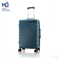 Ensemble de bagages classiques à roulettes, fabrication directe d'usine, matériau ABS, serrure intégrée, design léger, couche d'expansion, double roues pour l'avion