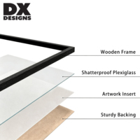 Bingkai Foto Kayu DX Designs 8x10 Inch Multi Warna, Bingkai Foto Gantung Dinding & Bingkai Poster untuk Dekorasi Dinding Rumah