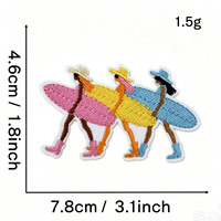 Patch thermocollant motif tortue de mer pour vêtements de plage et de surf estivaux