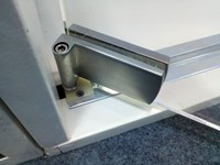 Quincaillerie de charnière en acier inoxydable à 12 panneaux pour porte pliante accordéon sans cadre interne et externe coulissante