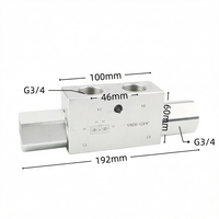 Clapet anti-retour bidirectionnel à double commande pilotée série VRDE VBPDE 3/4 po pour système hydraulique de maintien de charge et de sécurité 400 bars
