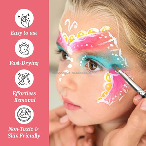 <span class=keywords><strong>Pintura</strong></span> Facial y Corporal de 50g, No Tóxica, Arcoíris, <span class=keywords><strong>para</strong></span> Arte, <span class=keywords><strong>Halloween</strong></span>, a Base de Agua - Product Image 4