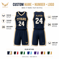 Conjunto de Uniforme de Baloncesto Personalizado, Impresión Digital, Transpirable, Jersey y Pantalones Cortos que Absorben la Humedad, para Equipos Escolares, Tallas para Adultos, MOQ 1 Conjunto, OEM