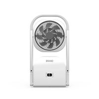 Ventilateur sur pied numérique à angle réglable, télécommandé, en plastique, pour circulation d'air, utilisation extérieure, domestique, hôtelière, pour camping-car, pliable et télescopique