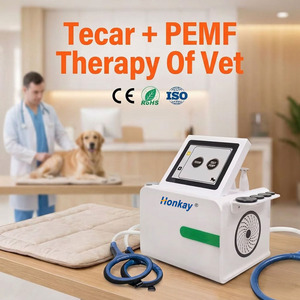 เครื่อง Tecar แม่เหล็กไฟฟ้าแบบปรับแต่งได้สำหรับสุนัข แมว ม้า ช่วยบรรเทาอาการปวดเมื่อยกล้ามเนื้อ 448khz Tecar และอุปกรณ์แม่เหล็กไฟฟ้า PEMF - Product Image 1