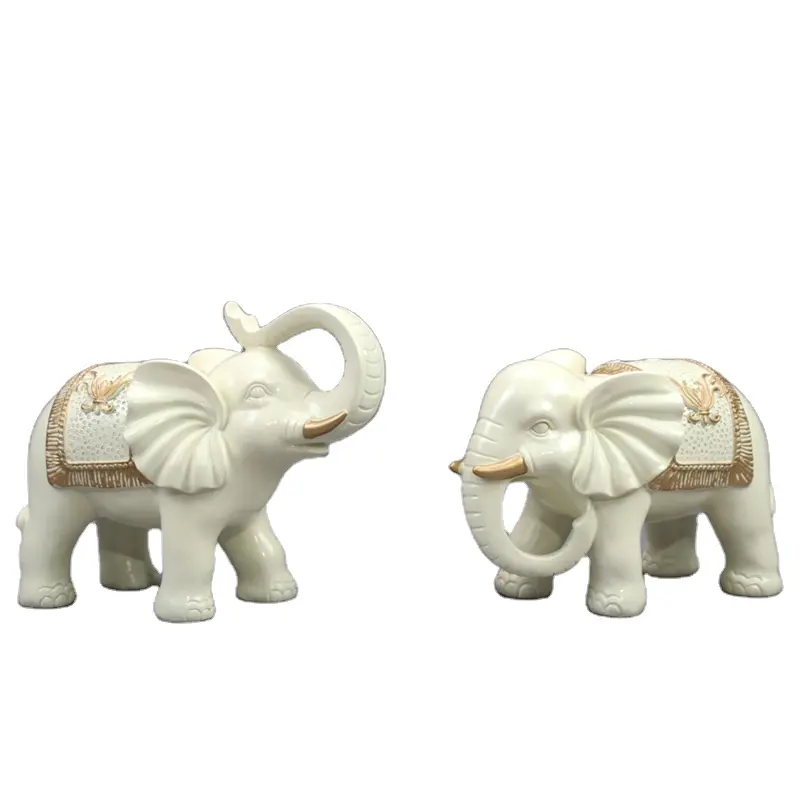 2023 wedding return gift Elephant Figurine table decoration Polyresin elephant statue