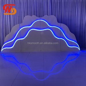 SMOOTH Multi-color LED Metal Stage <b>Backdrop</b> for Wedding Party Banquet Decoration - Product Image 4