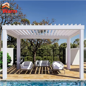 Empalme de patio de pérgola eléctrica OEM para garaje de coches/eventos familiares/piscina pérgola de aluminio pabellón de cenador eléctrico - Product Image 3