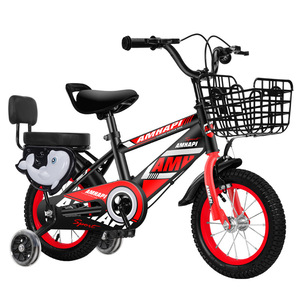 Bicicleta infantil Amhapi de 14 pulgadas con cesta y asiento ajustable para niños y niñas - Product Image 3