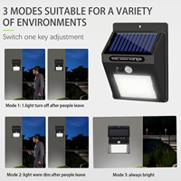 Lampe solaire LED pour extérieur, éclairage de cour et de chemin, IP65 étanche, lampe murale LED à économie d'énergie pour la maison et le jardin