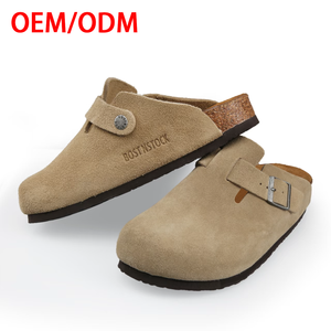 Thiết Kế Ban Đầu Birkenstocks Cho Boston Mules Unisex Guốc Mềm Nút Chai Chân Giường Vòm Hỗ Trợ Giày Da Trên Slipon Chỉnh Hình - Product Image 3