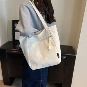 Sac fourre-tout en gros, nouvelle collection automne-hiver, couleur unie, style vintage, sac de maman, décontracté, grande capacité, minimaliste, sac à bandoulière pour femme - Product Image 4