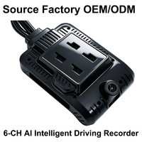 Enregistreur vidéo numérique mobile (MDVR) avancé 6 canaux 1080P H.265 avec suivi cloud, GPS, 4G, WiFi, bouton SOS d'urgence, Linux, personnalisable pour flotte
