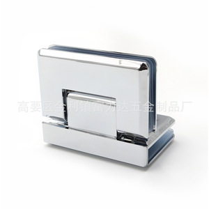 Stainless Steel 90 Degree Double Leaf Glass <b>Door</b> Hinge For Shower Enclosure Frameless Minimalist Design - Product Image 3