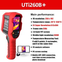 Caméra thermique sans fil UNI-T UTi260B+ 256x192 Sensibilité thermique 320*240 Résolution d'affichage Application mobile Résolution 2X