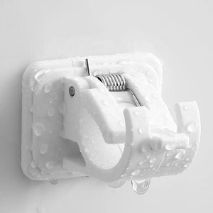 Supports de tringle à rideaux autocollants sans perçage, crochets sans perçage, supports de tringle pour salle de bain, cuisine, maison, hôtel, accessoires pour tringles à rideaux - Product Image 4