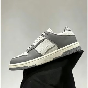 Chaussures de skate décontractées de luxe haut de gamme à lacets en cuir véritable légères multifonctionnelles basses pour hommes – Collection été - Product Image 2