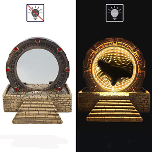 3D <span class=keywords><strong>Stargate</strong></span> Atlantis Night Light Resina Creativa LED Night Light Adornos de escritorio Dormitorio creativo Decoración del hogar Regalo - Product Image 2