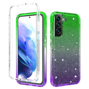 Custodia per telefono <span class=keywords><strong>cover</strong></span> in cristallo trasparente antiurto per PC in TPU Glitter per Samsung Galaxy <span class=keywords><strong>S</strong></span> 22 <span class=keywords><strong>ultra</strong></span> - Product Image 1