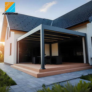 Pergola Bioclimatica Motorizzata in Alluminio Rinforzato per Esterni con Lamelle Orientabili per Tutte le Stagioni - Prezzo <span class=keywords><strong>Slovenia</strong></span> - Product Image 6