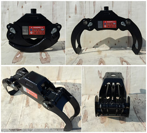 ตัวหนีบไม้ป่าไม้แบบหมุนได้ระบบไฮดรอลิกสำหรับรถขุด - Product Image 3