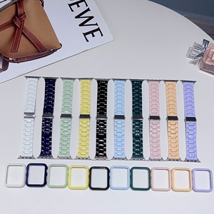 فاخرة جيدة التهوية لأربطة ساعة أبل ، ، من من 11 لون حلوى بلاستيكية ثلاثة سوار وحزمة - Product Image 3