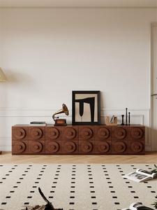 Meubles de décoration de salon en chêne <span class=keywords><strong>Armoire</strong></span> de rangement en bois moderne à 3 portes Table de chevet carrée Canapés Meuble de rangement TV - Product Image 4