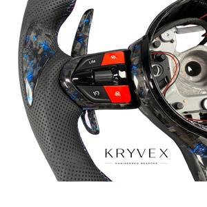 Volant sport à 3 branches en fibre de carbone LED Kryvex Performance pour les séries F F10/F20/F22/F30/F32/F36/F40 M2 M3 <span class=keywords><strong>M4</strong></span> M5 personnalisé - Product Image 3
